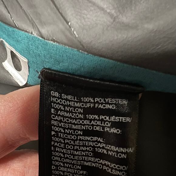 The North Face Jacket Womens Large Gore-Tex All Weather Proof Green Hooded Rain - Picture 7 of 12